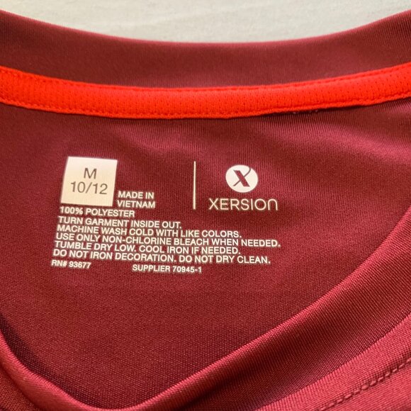 Athletic Works Xersion Girls Shirts Active Quick Dri Size 10/12 Rash Guard Red - Picture 7 of 13